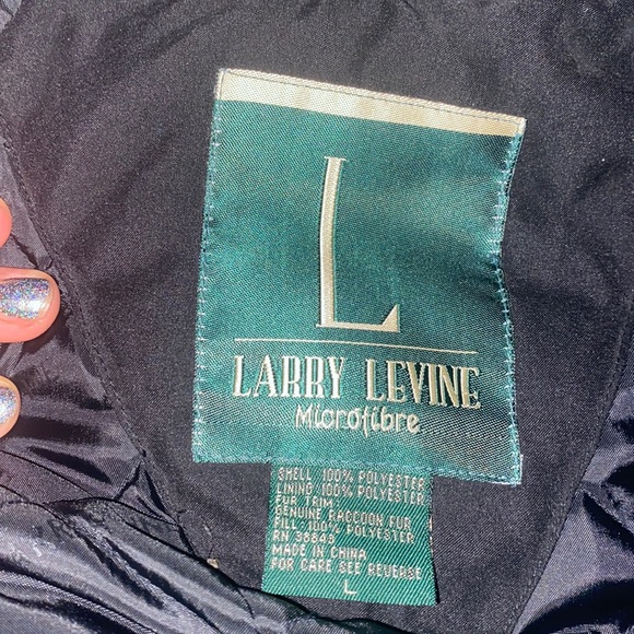 Vintage Black Larry Levine coat - Picture 3 of 3